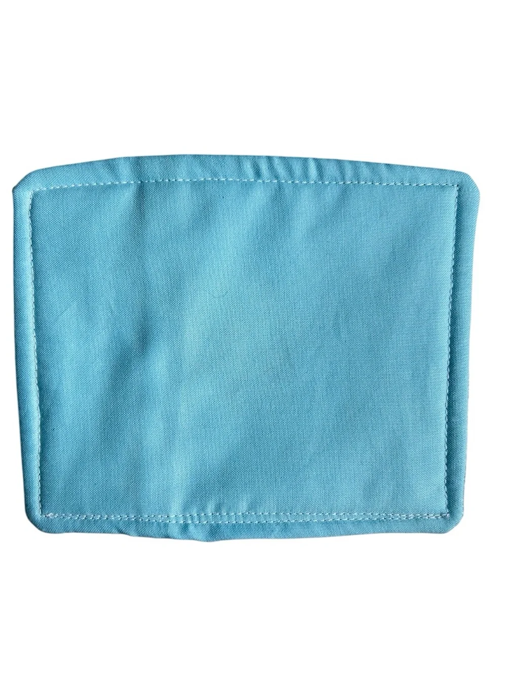 Hand Crafted Blue Floral & Butterfly Quilted Coffee Mug Rug Coaster Cotton